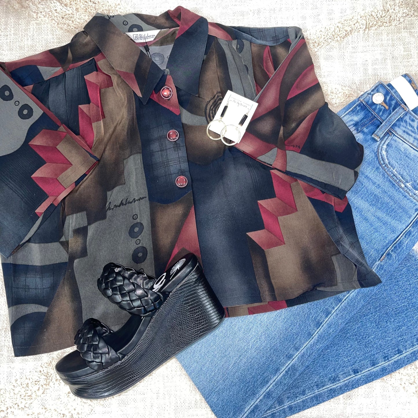 Upcycled Short Sleeve Crop Top