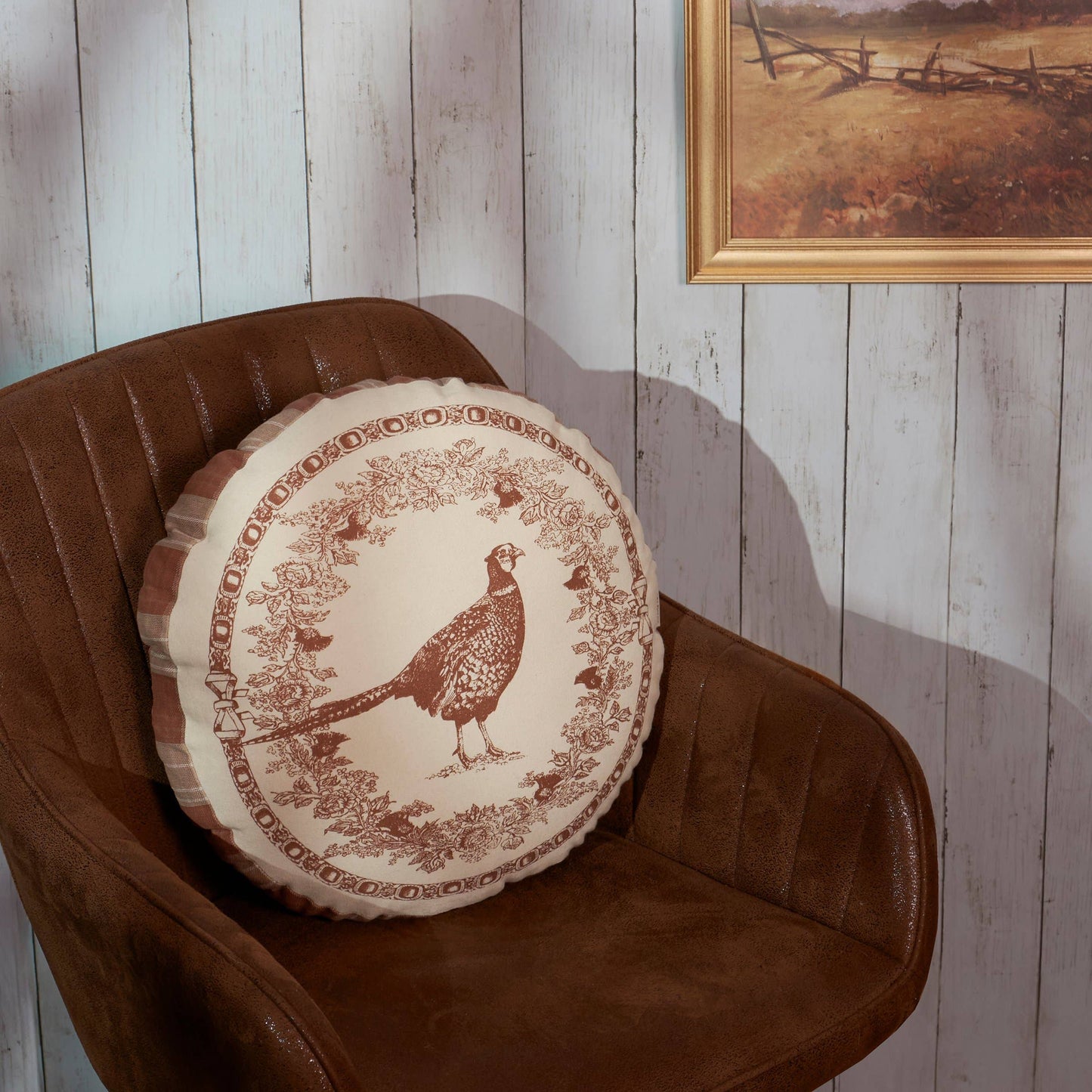 Vintage Style Pheasant Pillow