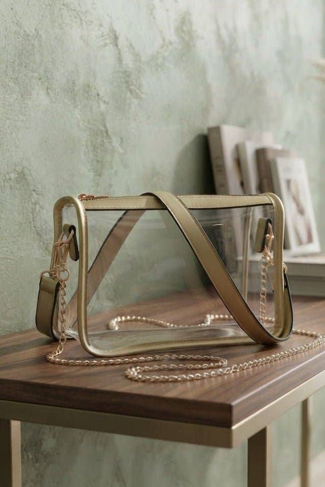 TG10614 Sophia Clear Gameday Crossbody Bag