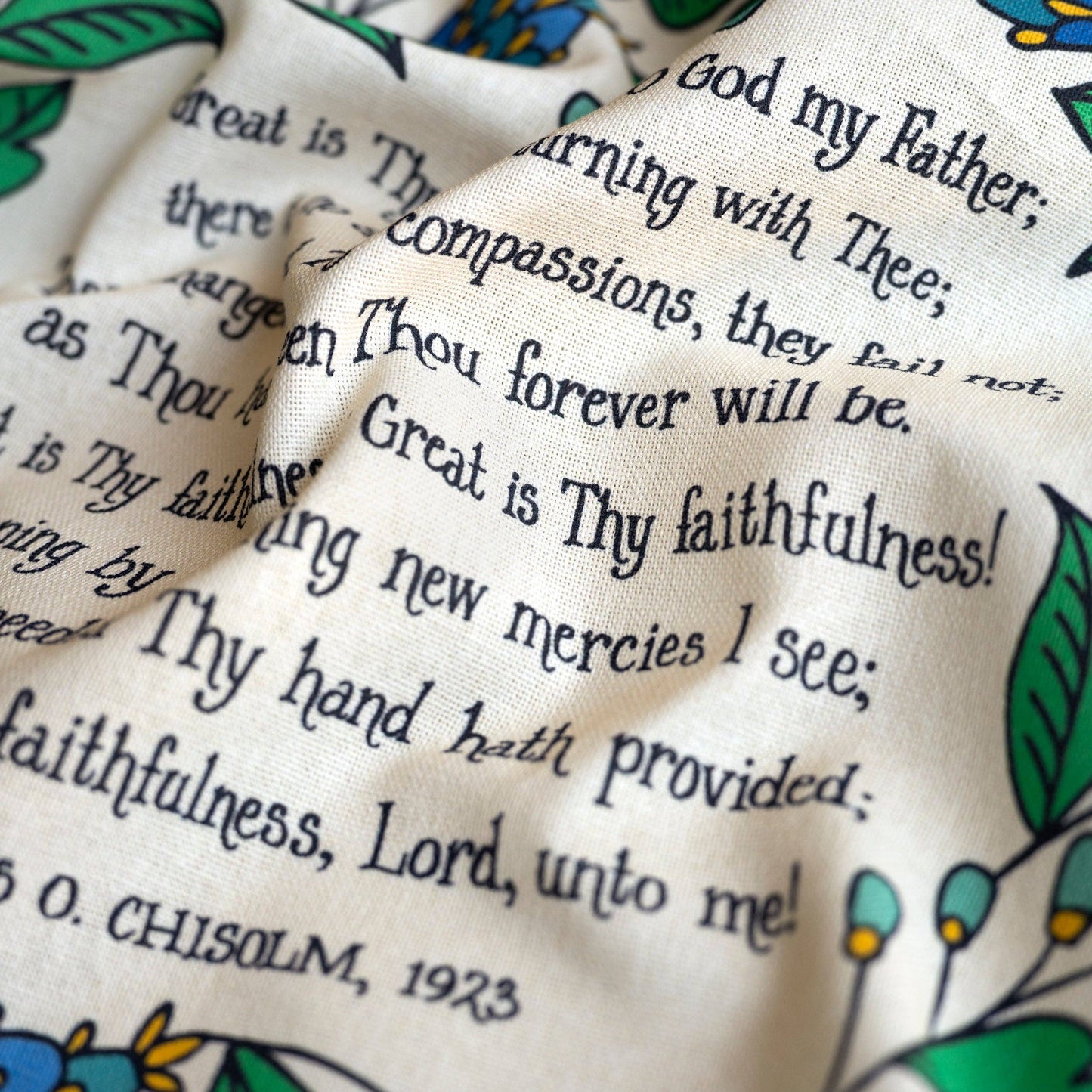 Great Is Thy Faithfulness Hymn Tea Towel
