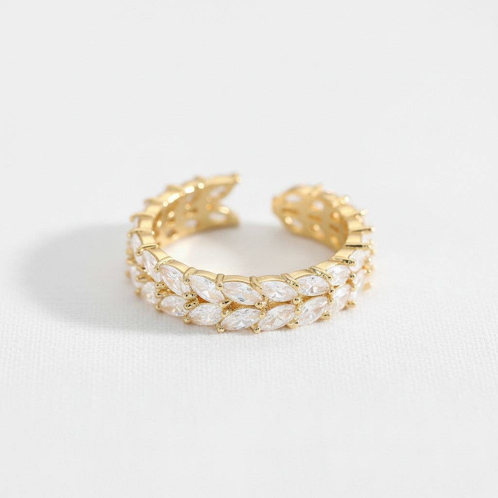 Cubic Zirconia Open Ring