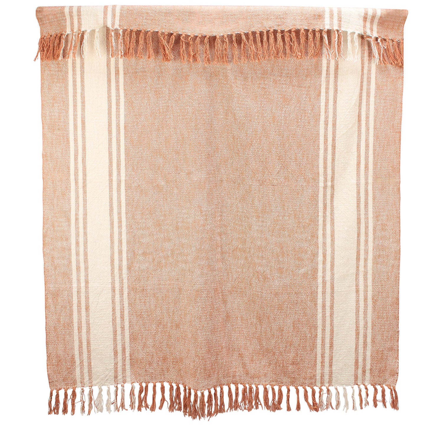 Fireside Striped Rust Throw