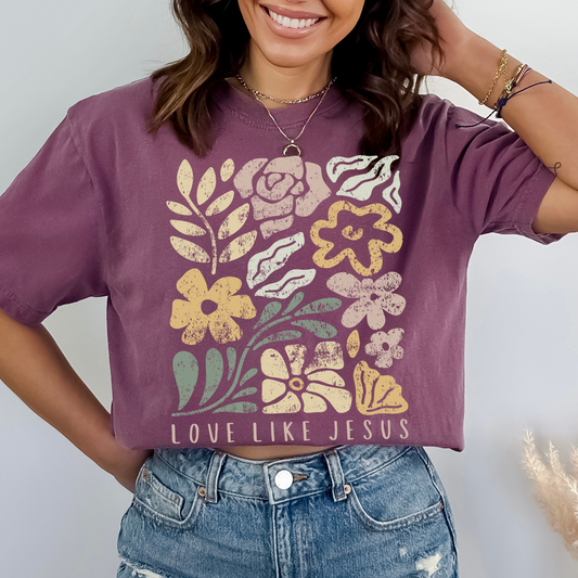 Love Like Jesus Comfort Colors Graphic T Shirt