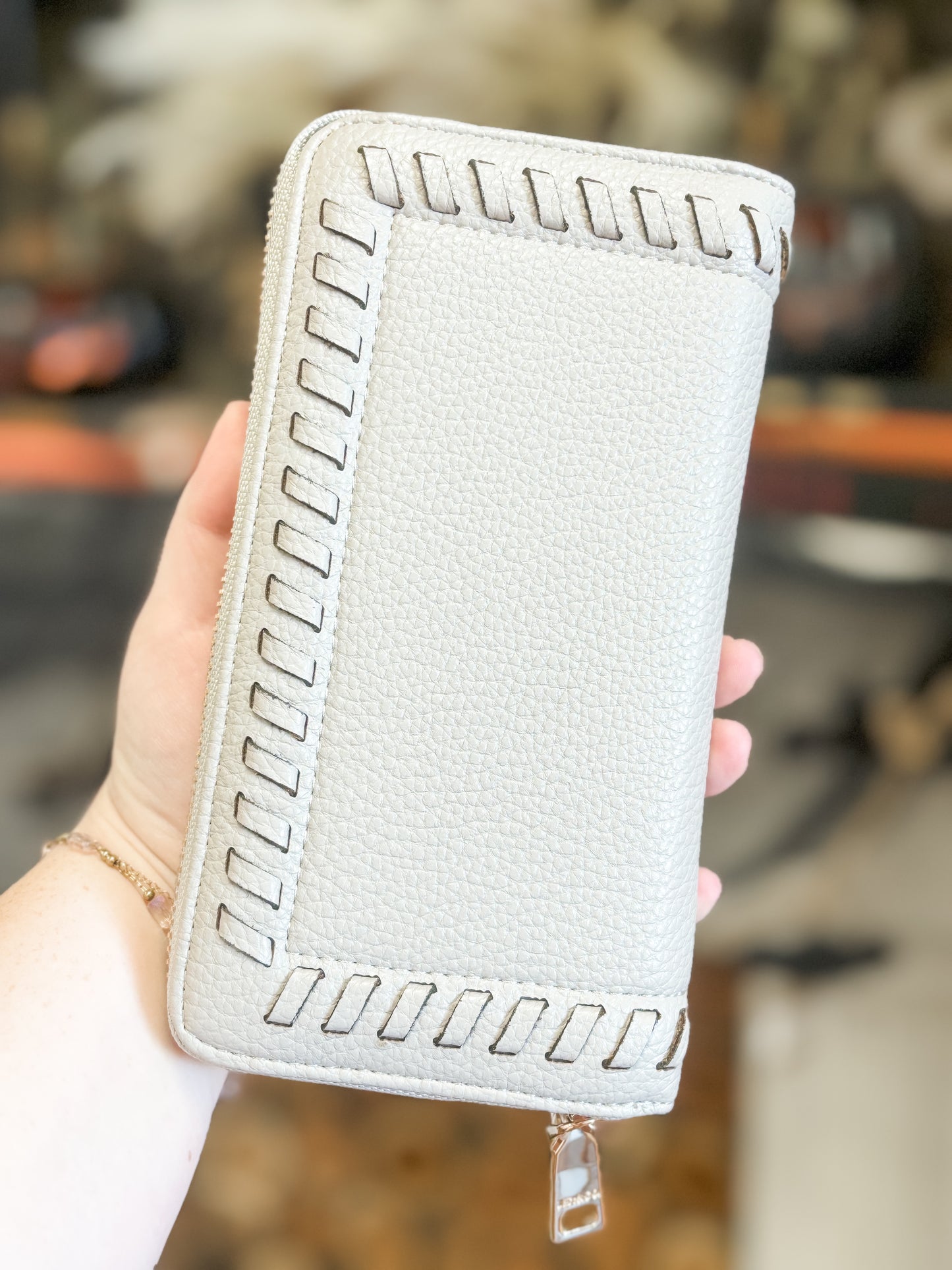 Nora Whipstitch Wallet, Multiple Color Options