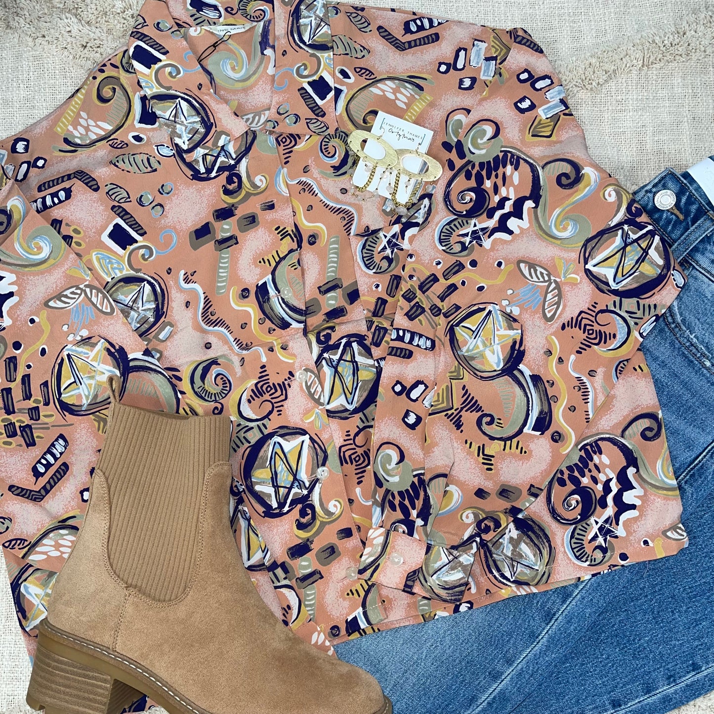 Sun's Out Upcycled Long Sleeve Top