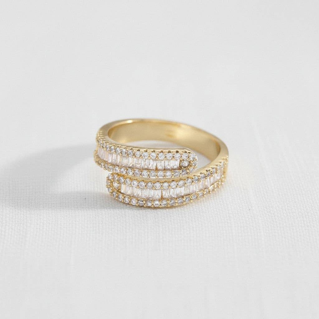 Cubic Zirconia Open Ring