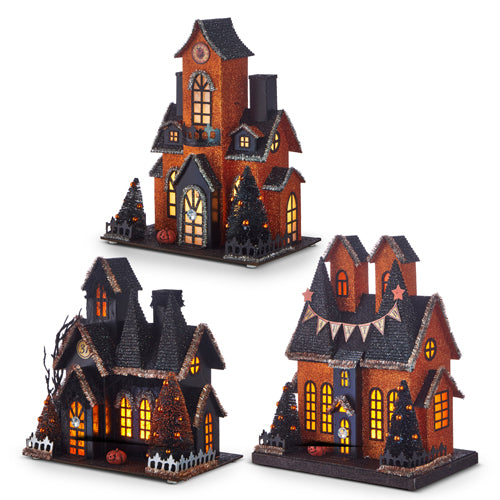 Lighted Haunted House, 3 Styles