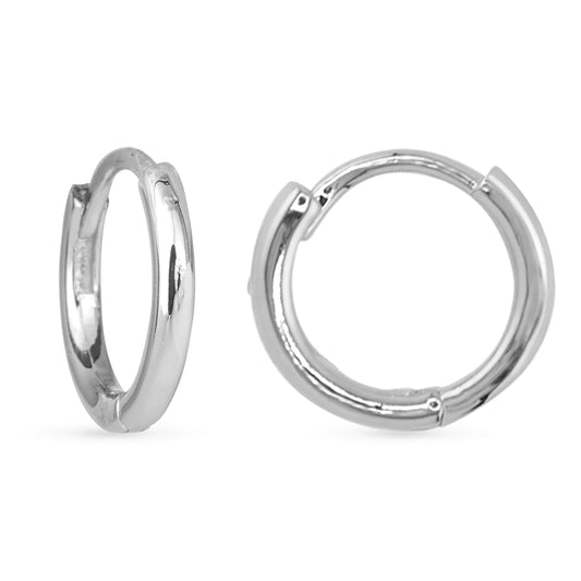 Silver Add A Charm Hoop Earrings