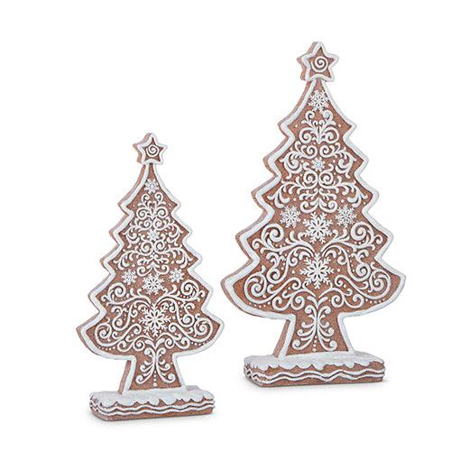 Frosted Gingerbread Trees (2 Sizes Available)