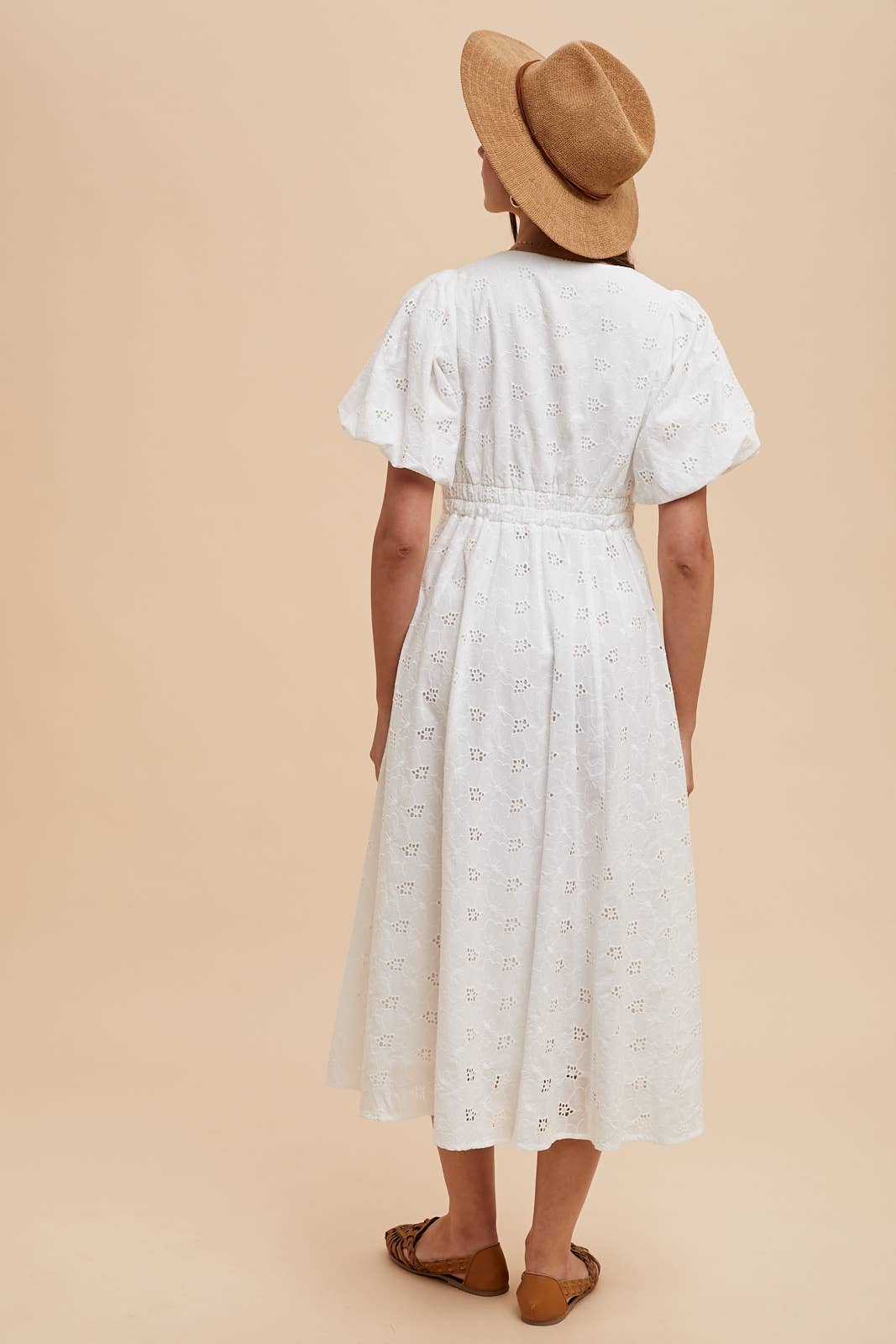 COTTON EYELET DRESS