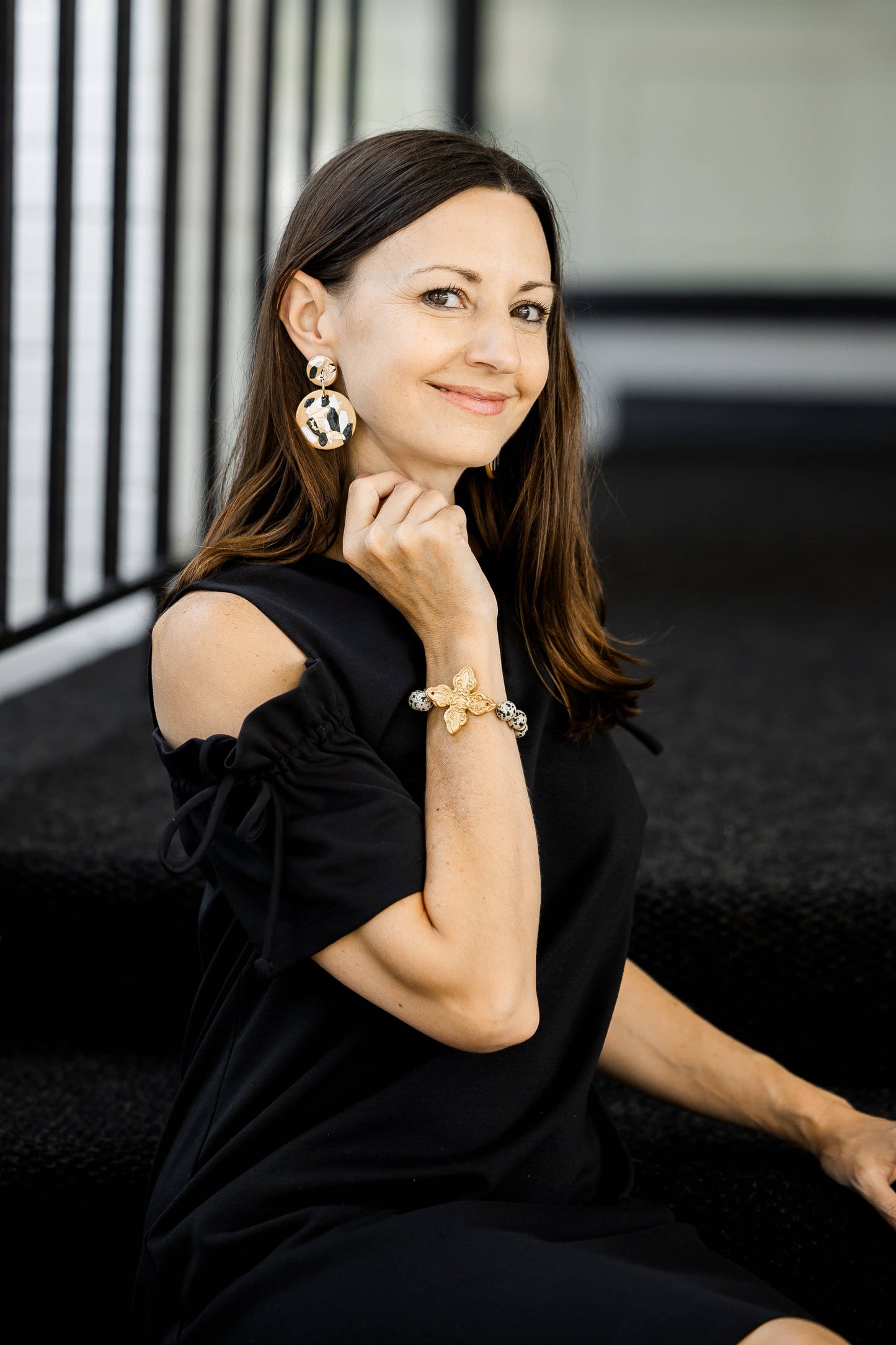 Dalmatian Jasper with Kait Bracelet