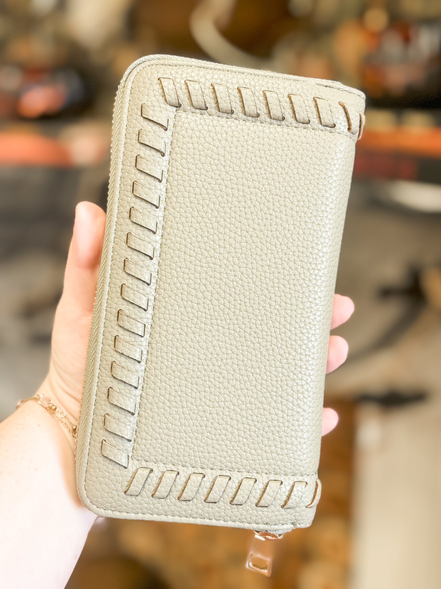 Nora Whipstitch Wallet, Multiple Color Options