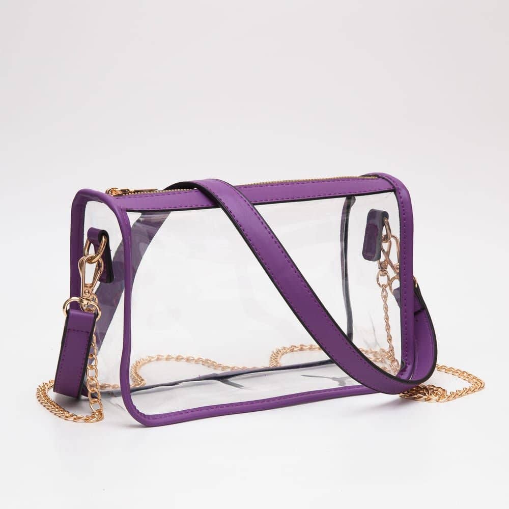 TG10614 Sophia Clear Gameday Crossbody Bag