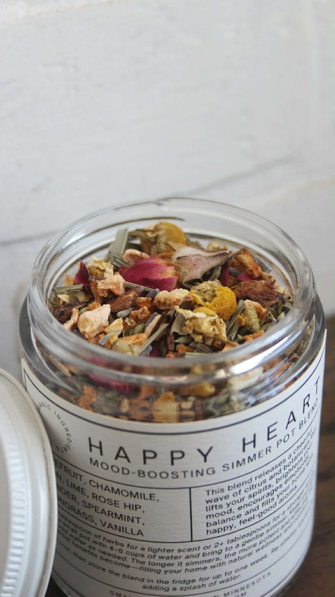 Happy Heart | Mood-Boosting Simmer Pot Blend