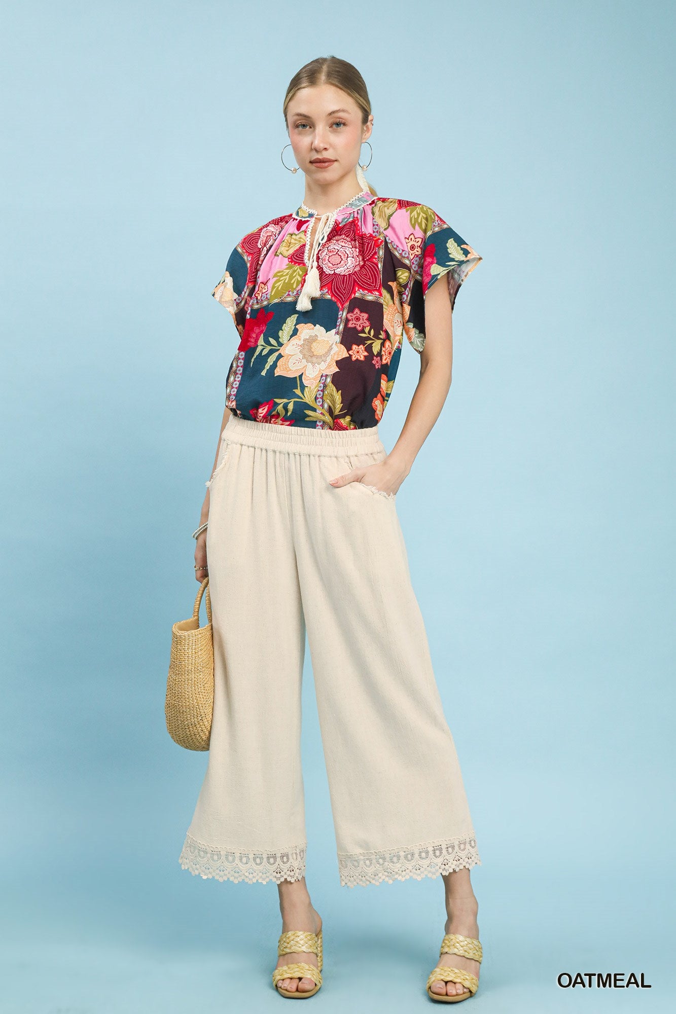 Sand Dunes Linen Blend Pants