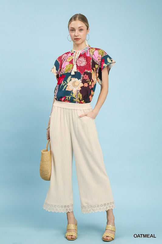 Sand Dunes Linen Blend Pants