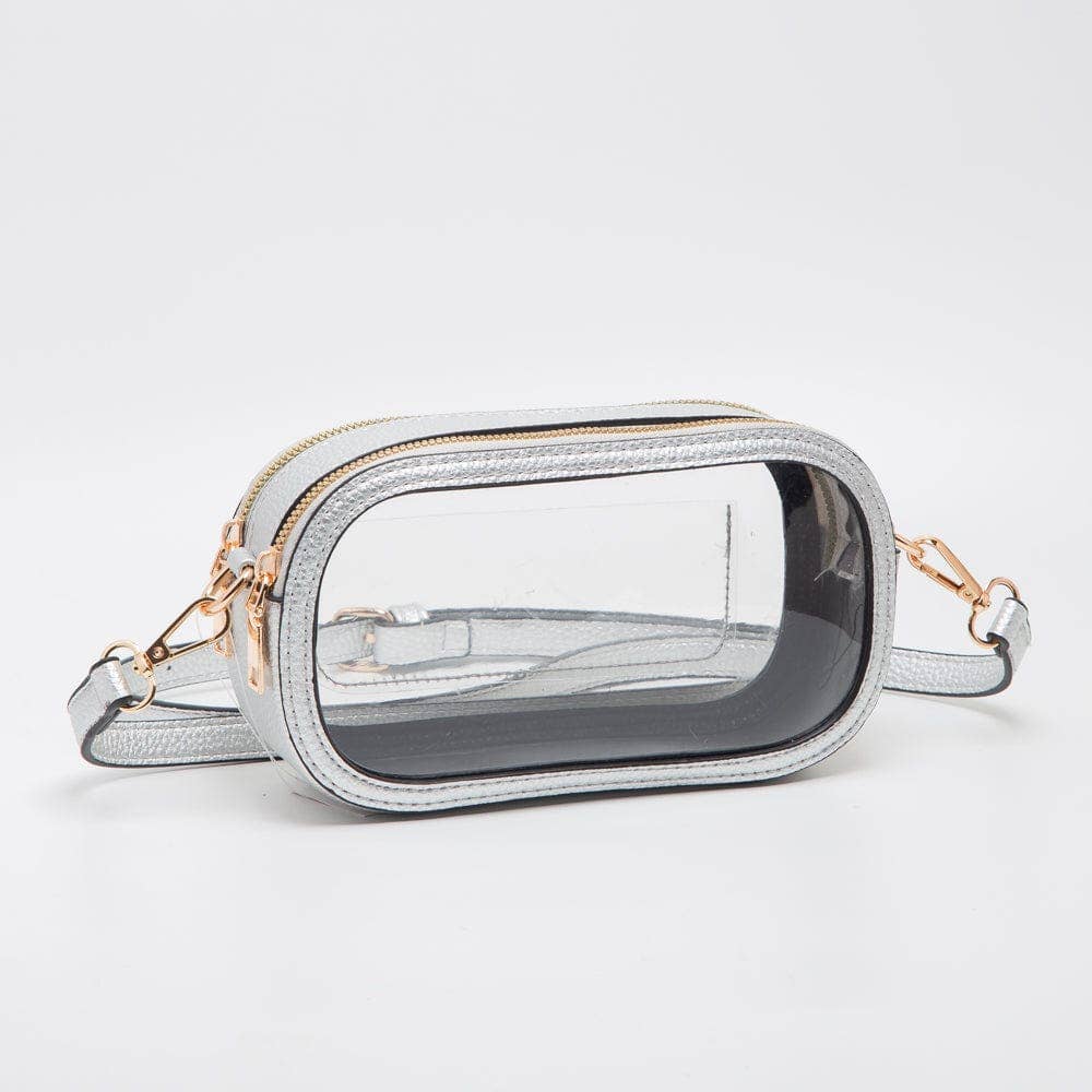 TG10552 Double Zipper Oval Clear Gameday/Stadium Bag