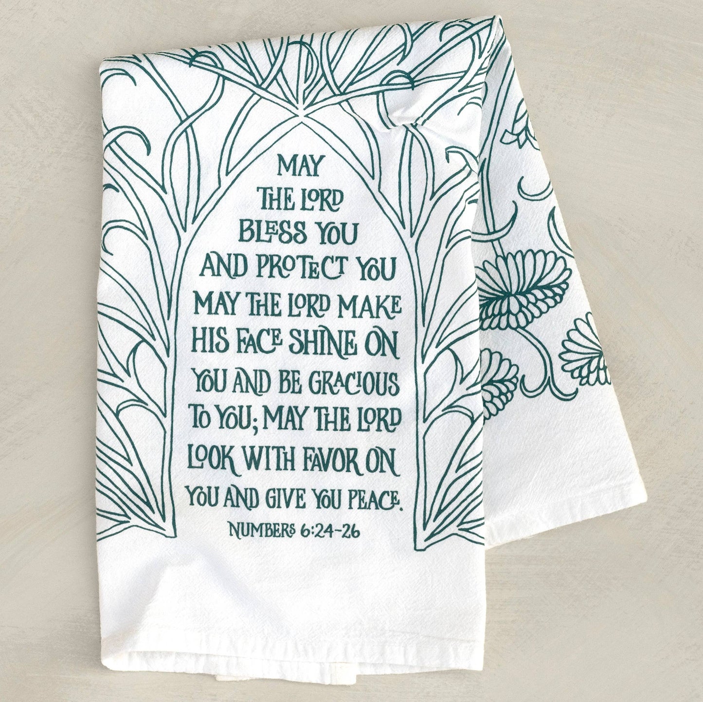 The Blessing Scripture Tea Towel (ESV) — Numbers 6
