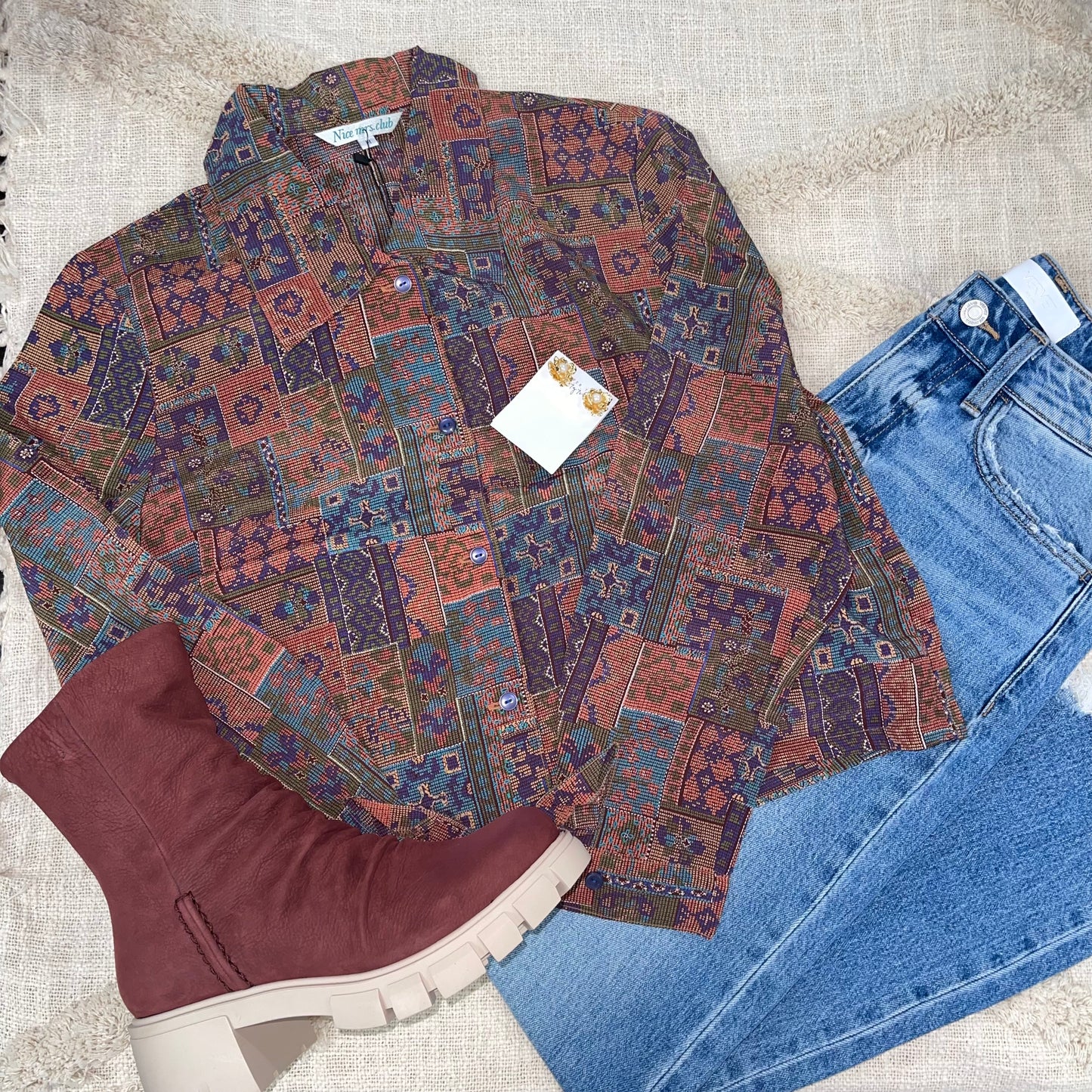 Sun's Out Upcycled Long Sleeve Top