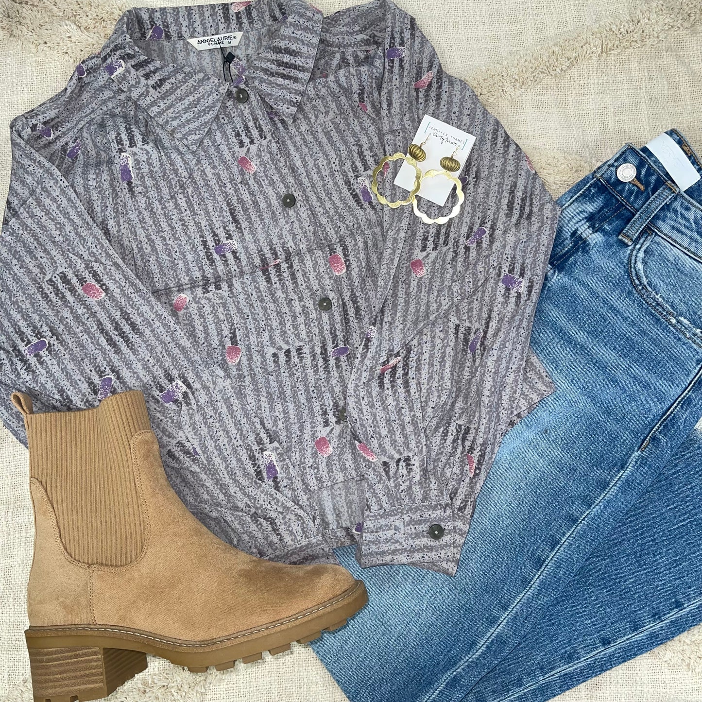 Sun's Out Upcycled Long Sleeve Top