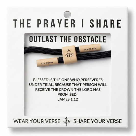 OUTLAST THE OBSTACLE Christian Cord Bracelet