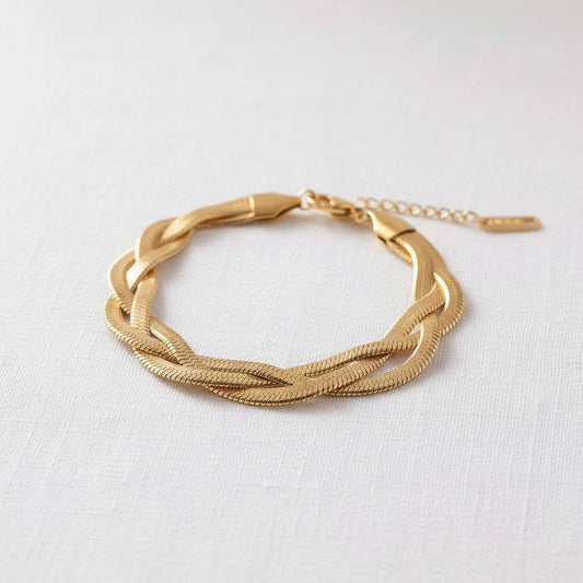Gold Charm Bracelet with Unique Design