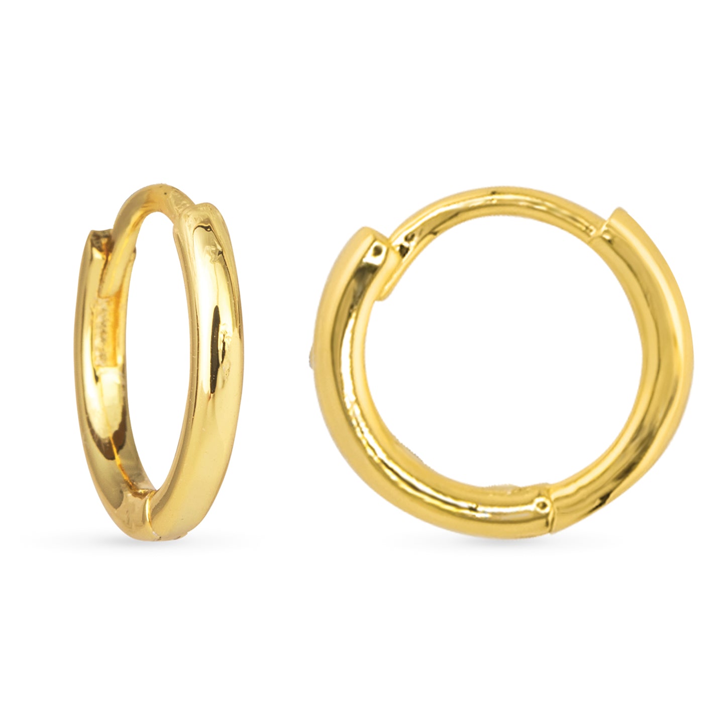 Gold Add A Charm Hoop Earrings