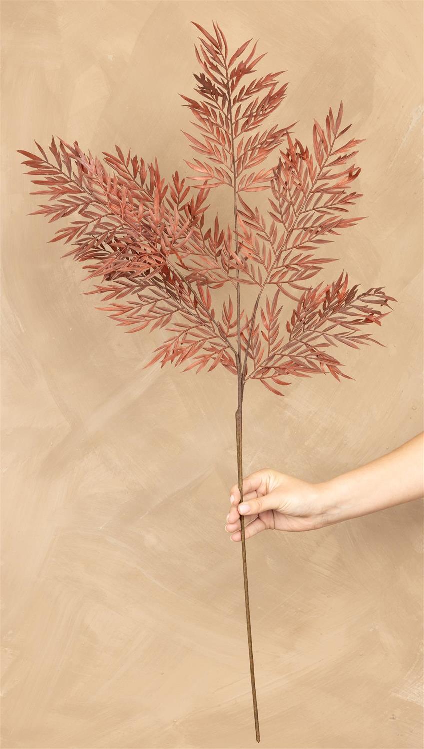 Faux Rusty Brown Fern Stem
