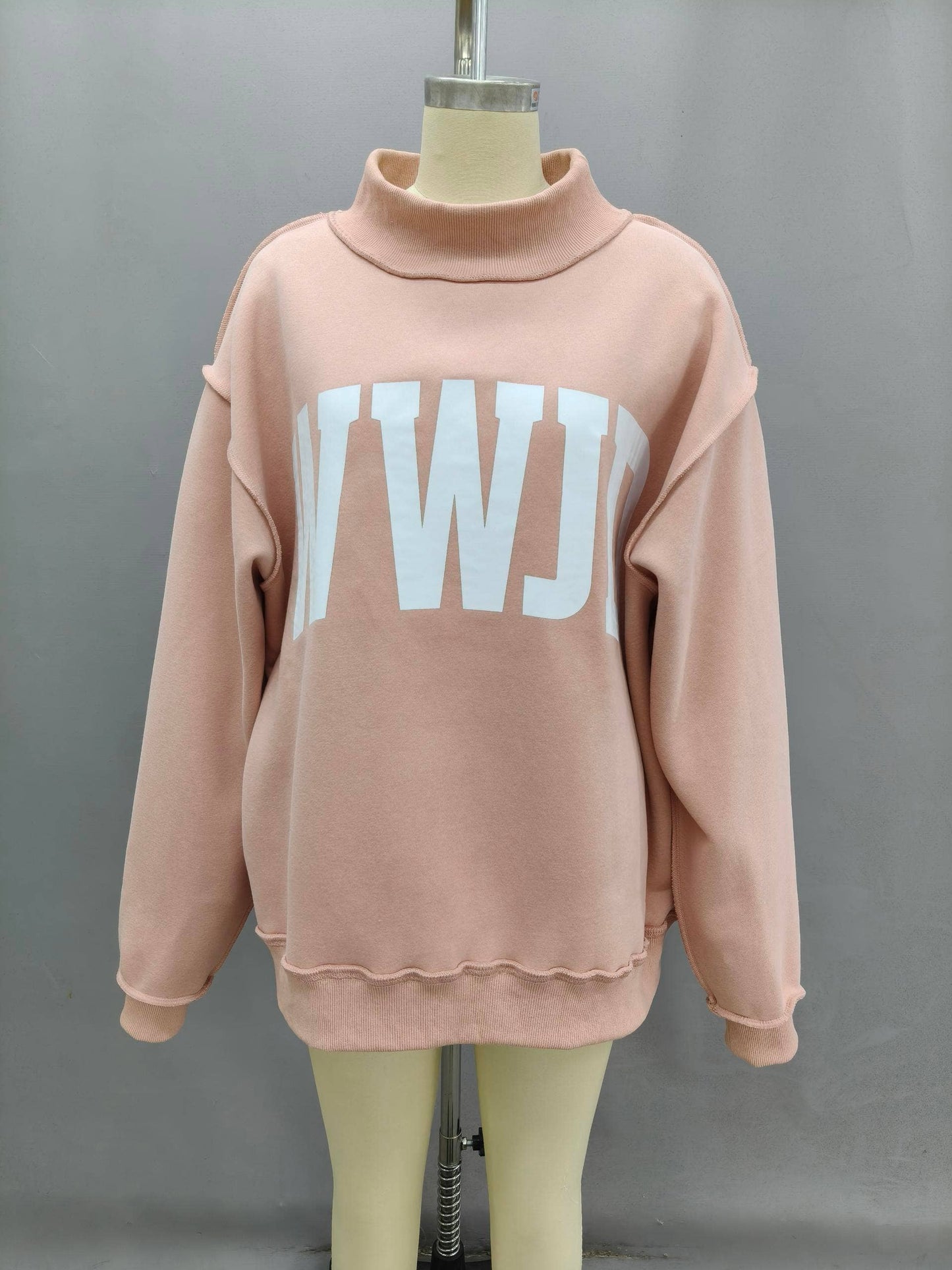 WWJD & AMEN Reversible Mock Neck Sweatshirt