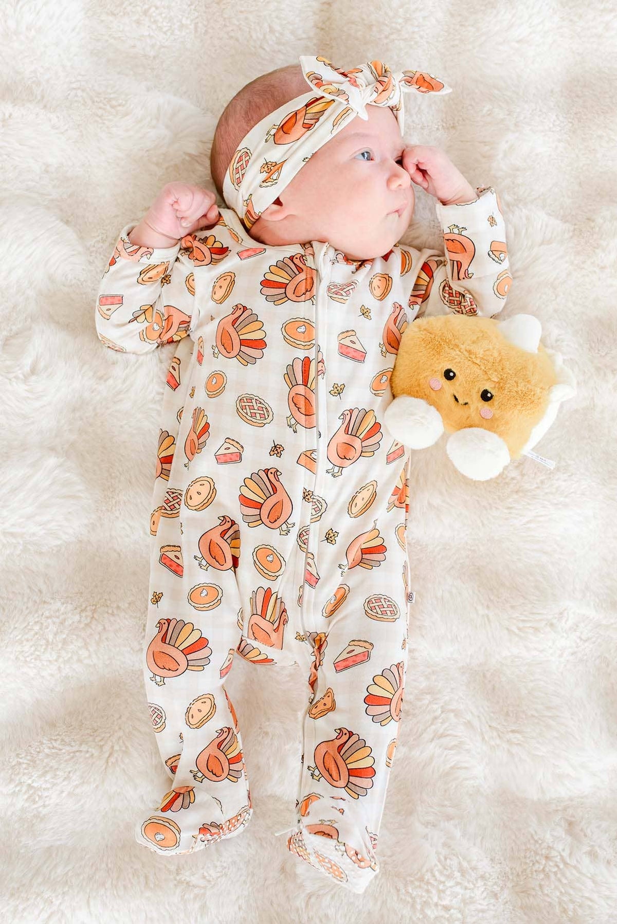 Thanksgiving Zipper Footie | Gobble Gobble