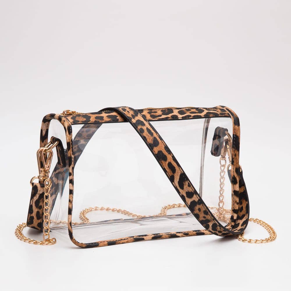 TG10614 Sophia Clear Gameday Crossbody Bag