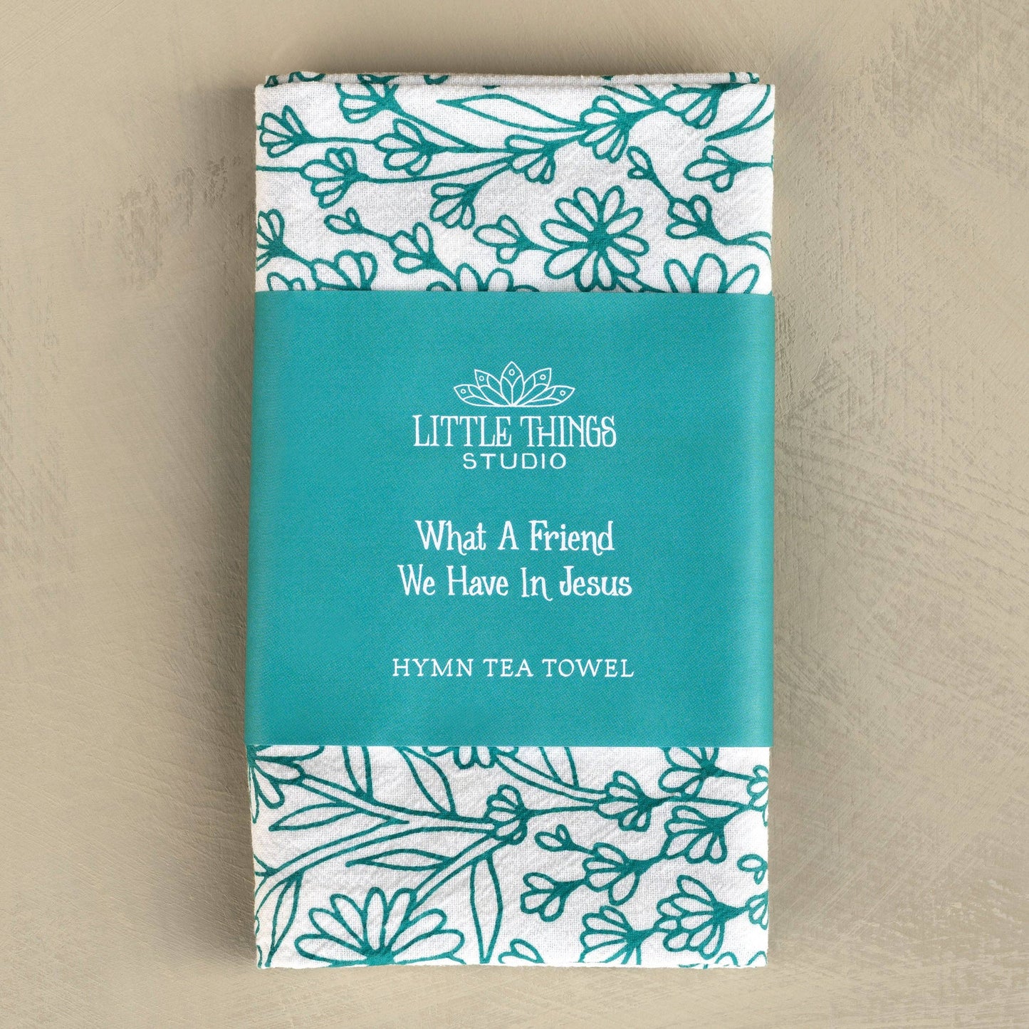 What A Friend Hymn Tea Towel