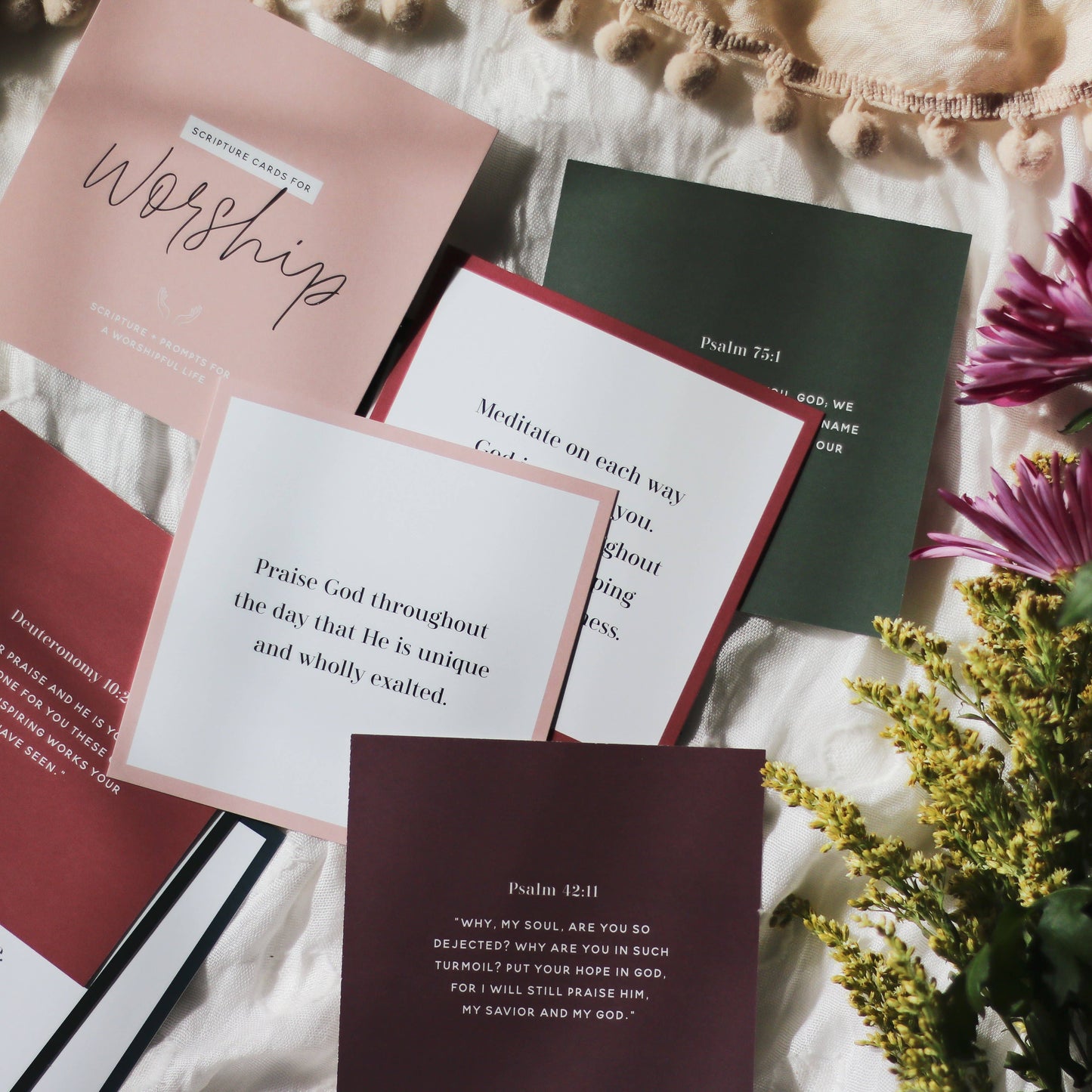 Scripture Cards for Worship Verse Card Set