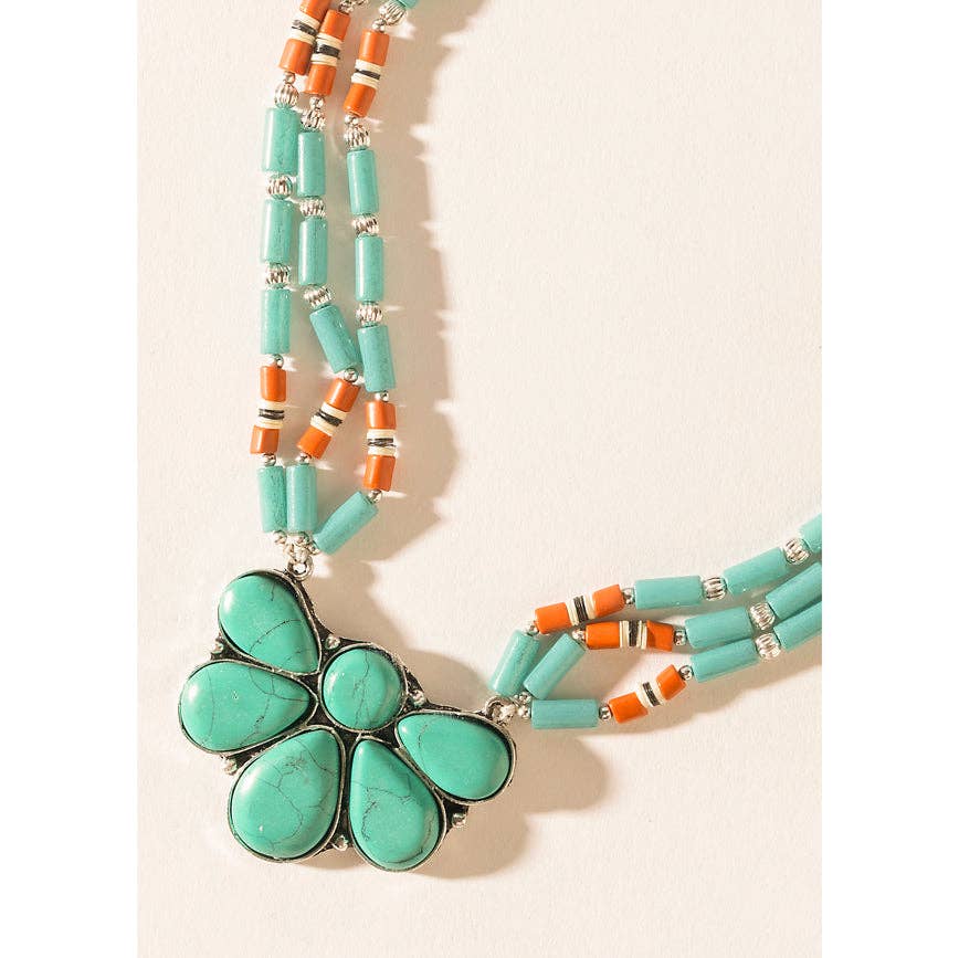 Blue Mirage Necklace in Ocean Blue