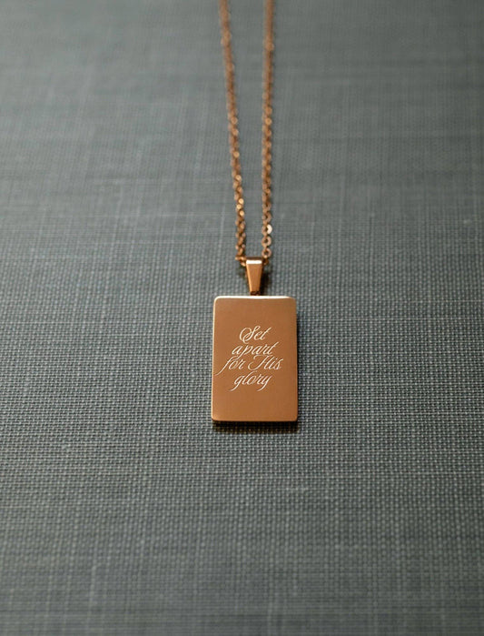 Necklace: Set apart for His glory