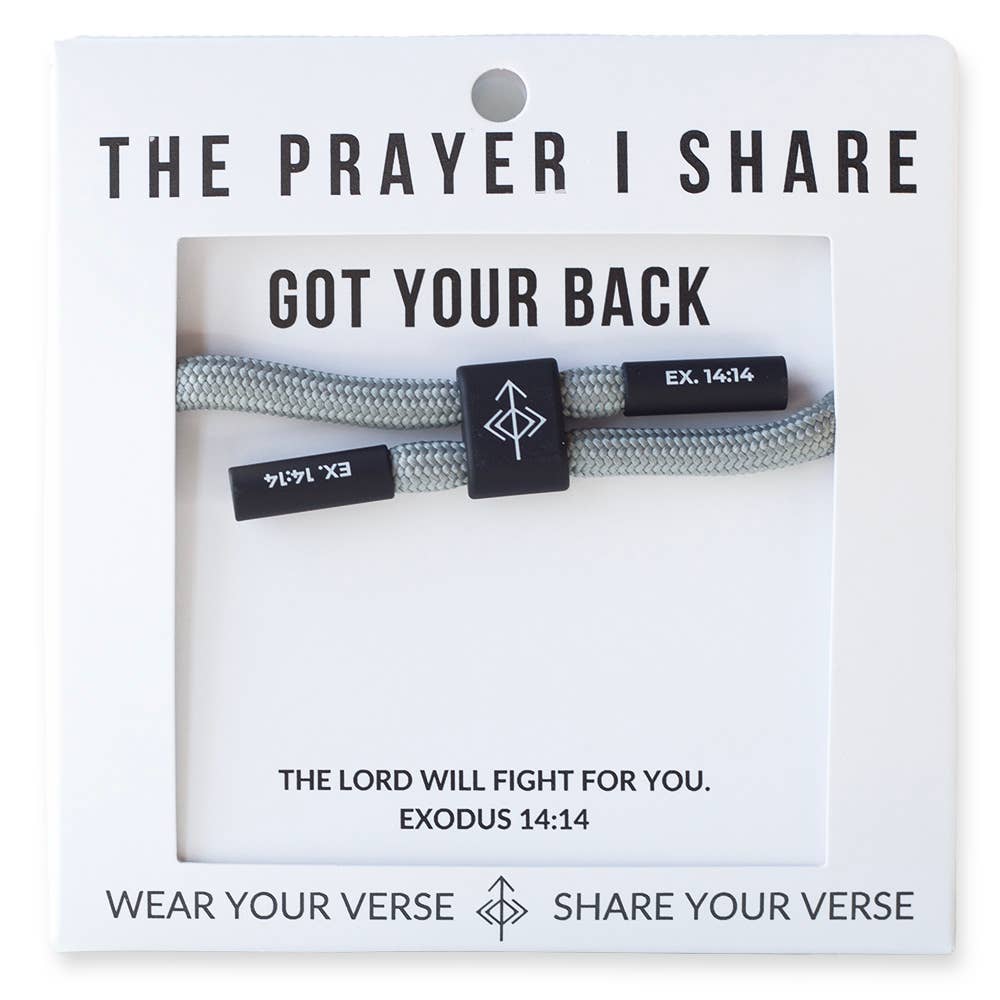 GOT YOUR BACK, Christian Cord Bracelet