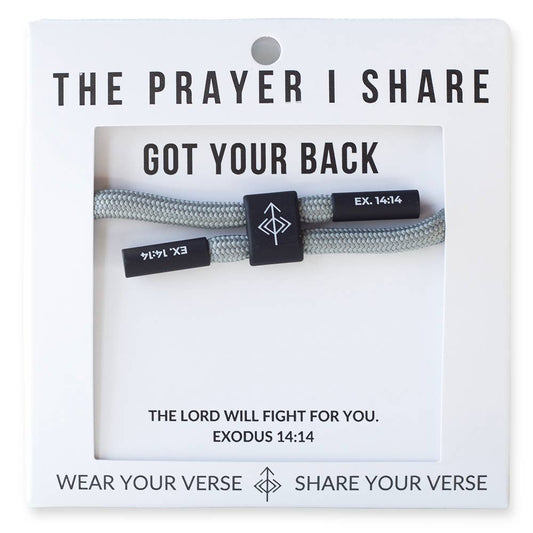 GOT YOUR BACK, Christian Cord Bracelet