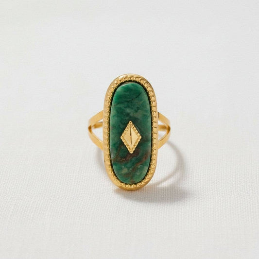Geometric Luxe Ring with Modern Finish