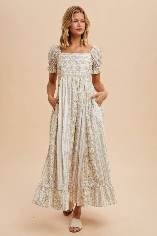 This is a New Day Floral Cotton Maxi Dress (Small to Large)