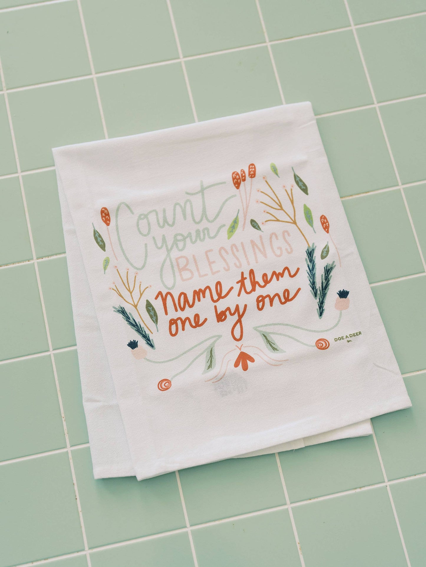 Count Your Blessings Flour Sack Towel