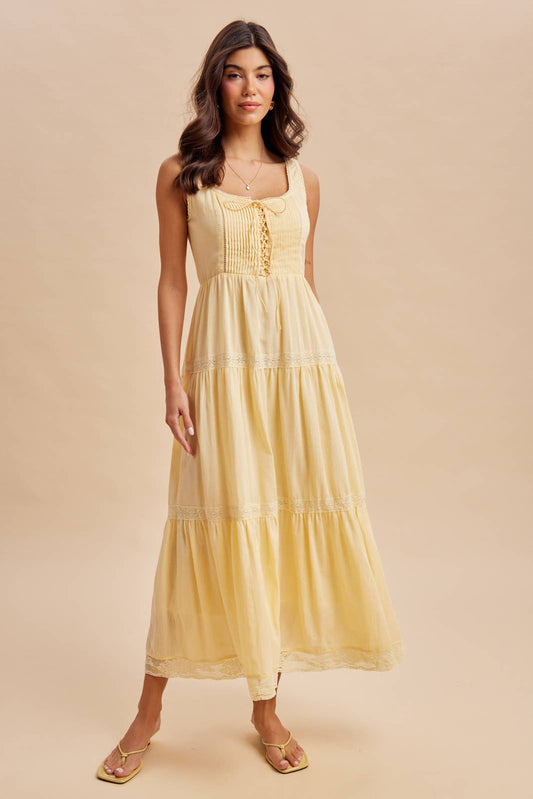 Sunny Days Cotton Sleeveless Maxi Dress (Small to Large)