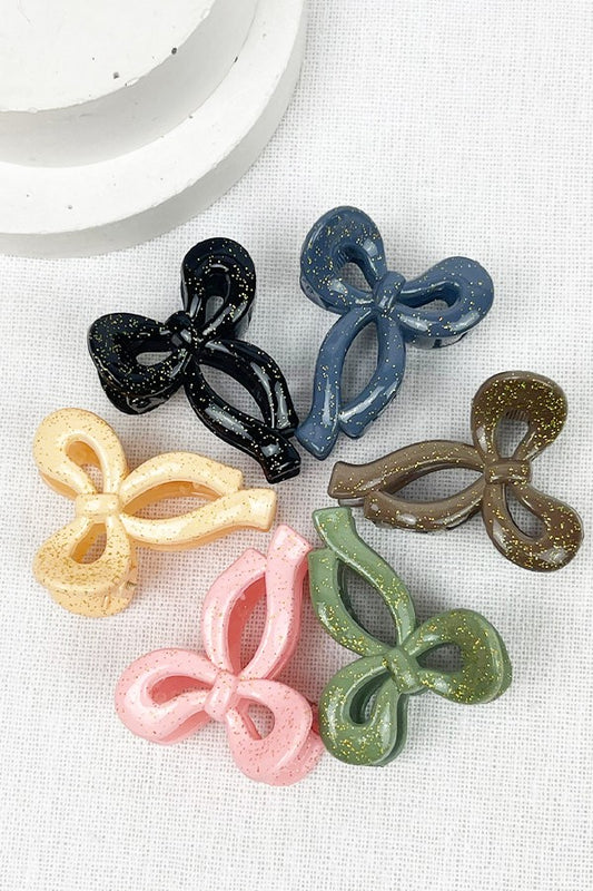 Bow Hair Claw Clip (4 Color Options)