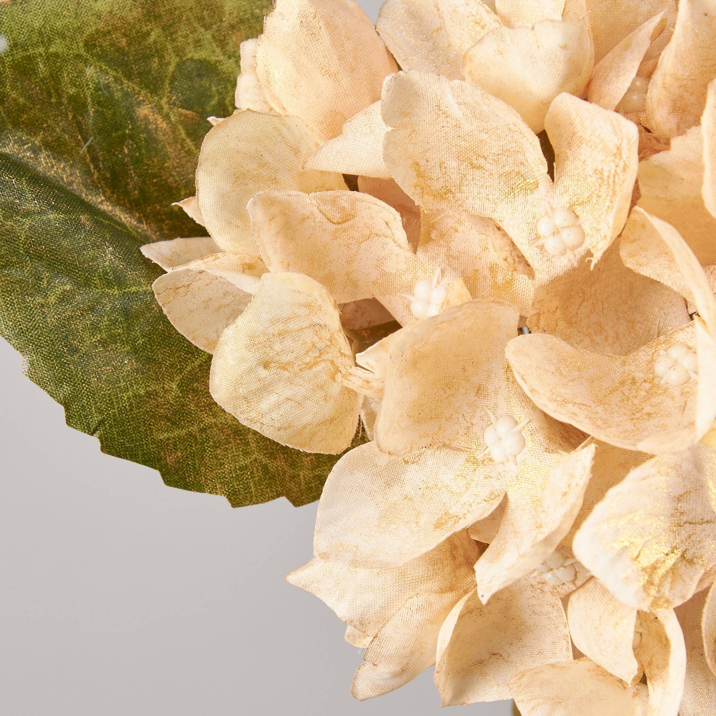 Cottage Core Cream Hydrangea Floral Pick