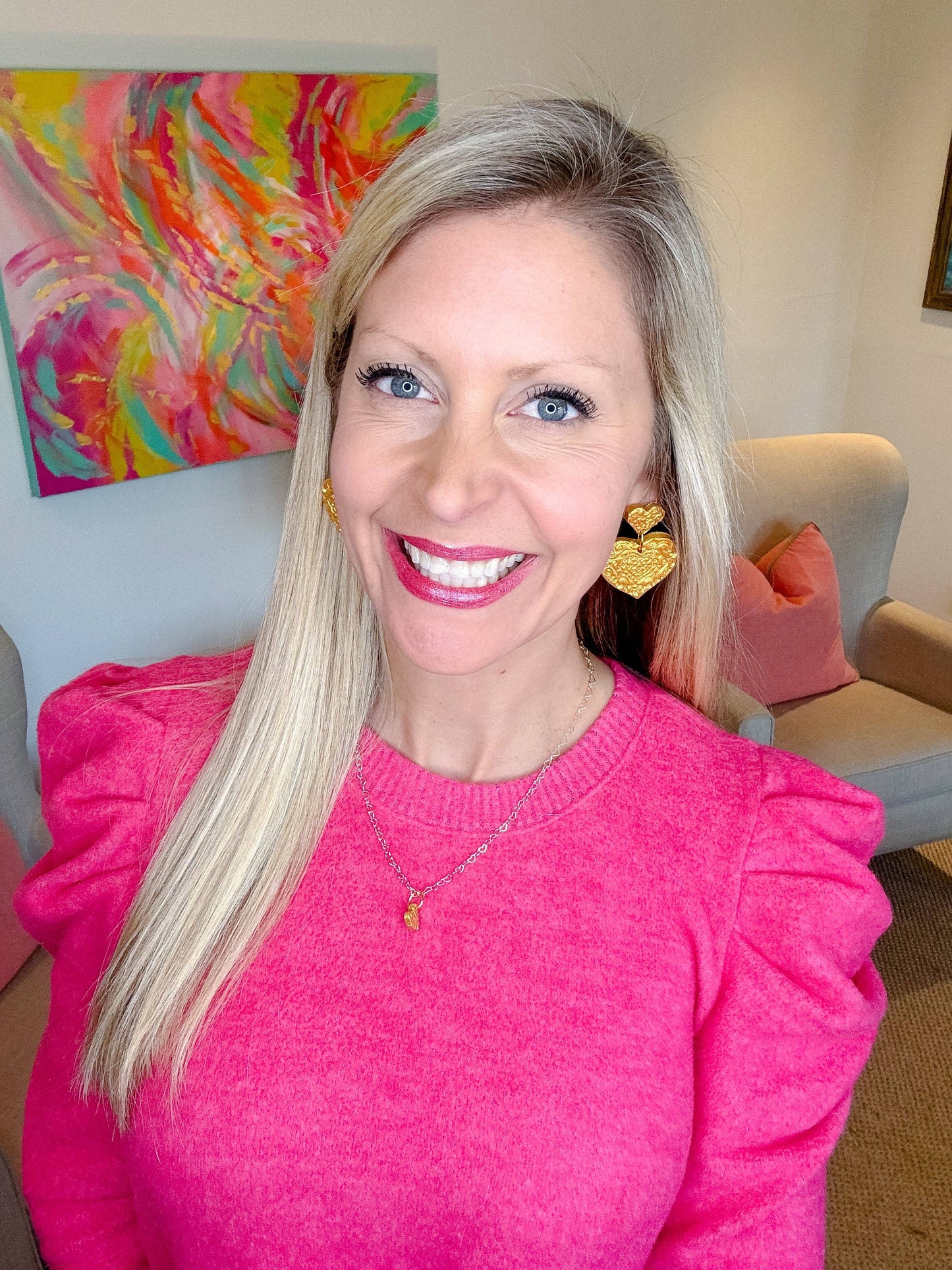 Gold Heart Chain with Tiny Heart