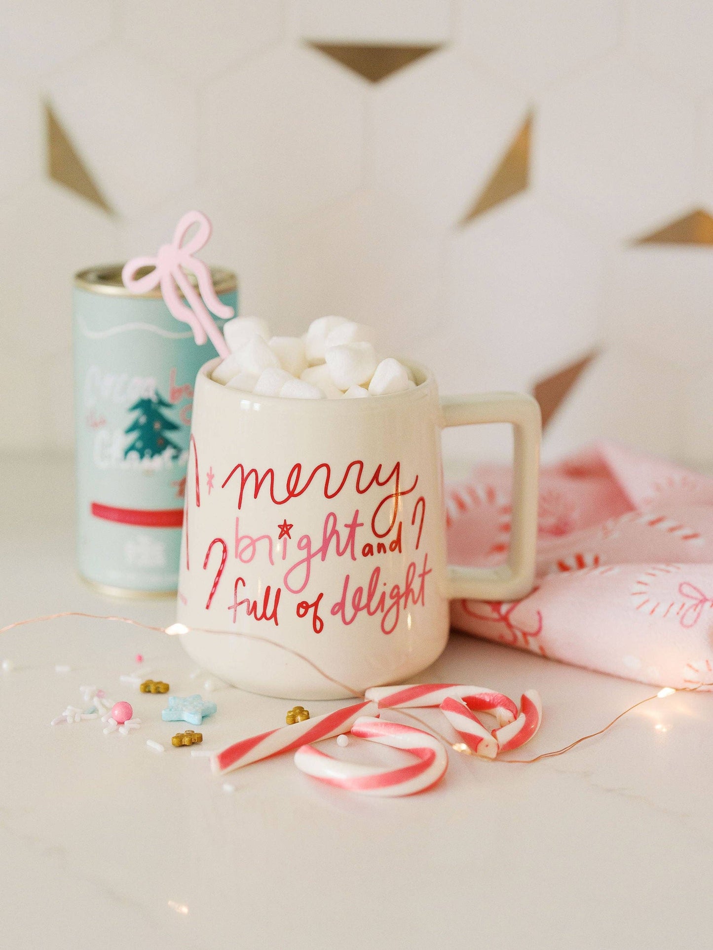 Merry Bright & Full of Delight Mug | Christmas Coffee Mug