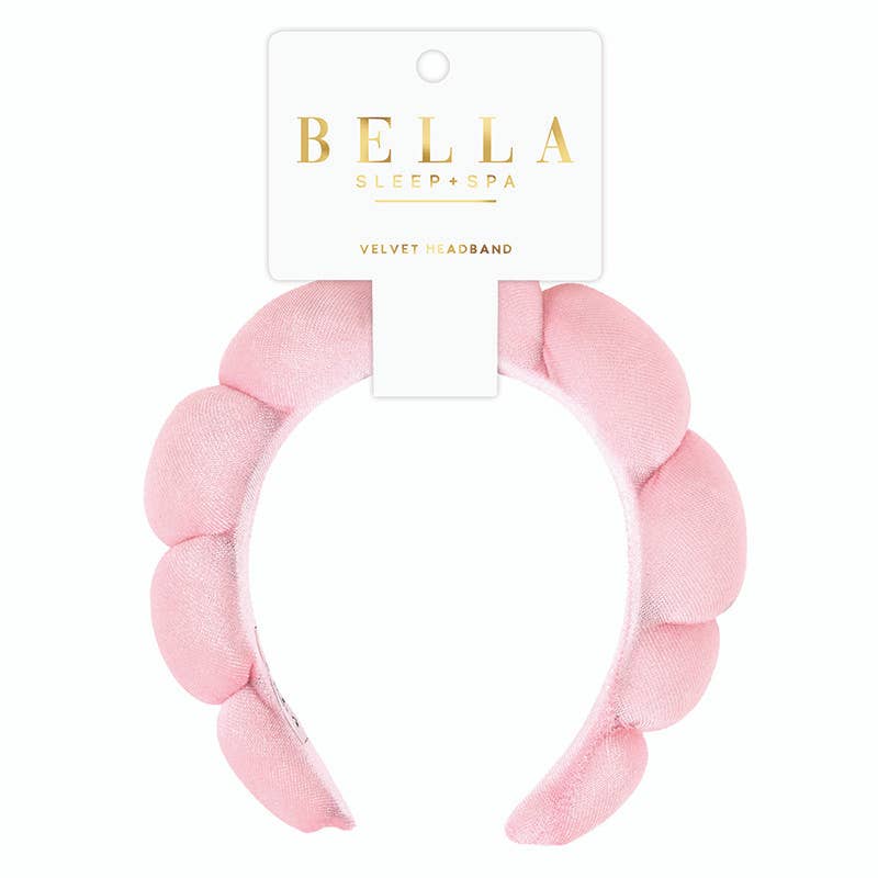 Velvet Makeup Headband - Pink