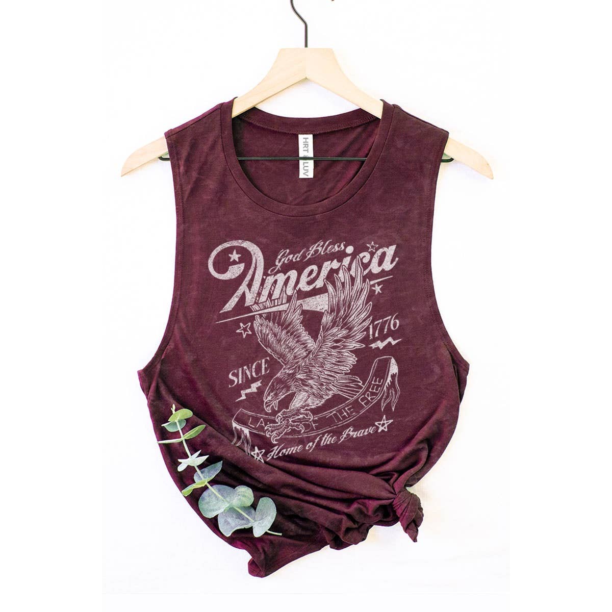 GOD BLESS AMERICA GRAPHIC TANK TOP