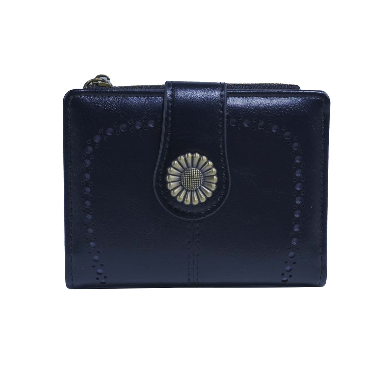 Lena Vegan Leather Laser Cut Out Detail Wallet