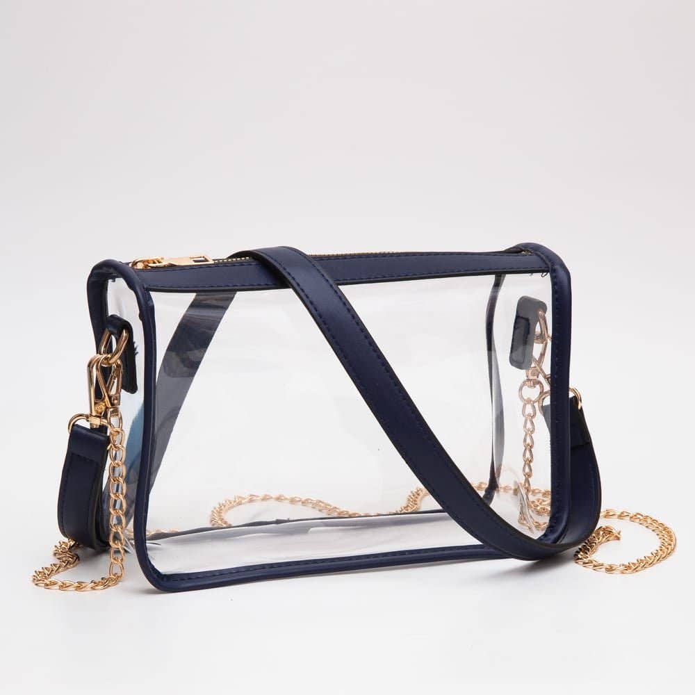 TG10614 Sophia Clear Gameday Crossbody Bag