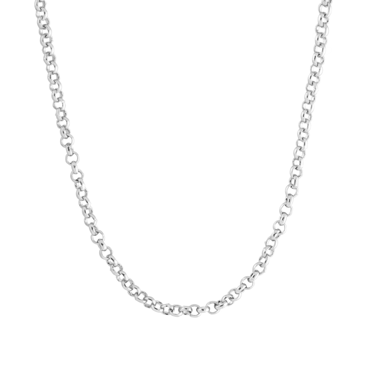 Silver Add A Charm Cable Chain Necklace